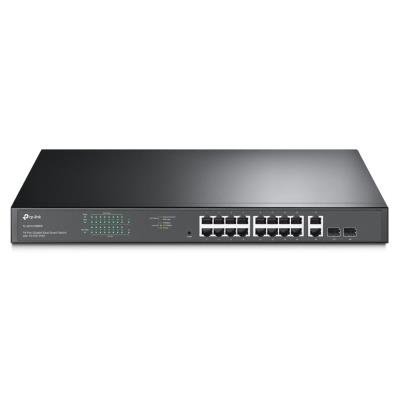 TP-Link TL-SG1218MPE/ Easy Smart Switch 16x 10/100/1000Mbps + 2x SFP/RJ-45 combo/ IGMP, QoS, VLAN/ rack