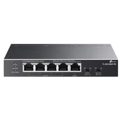 TP-Link TL-SG1005P-PD Switch 1x GLAN s PoE-in, 4x GLAN s PoE+