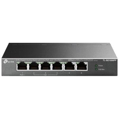 TP-Link TL-SG1006PP Switch 2x GLAN, 3x GLAN s PoE+, 1x GLAN s PoE++