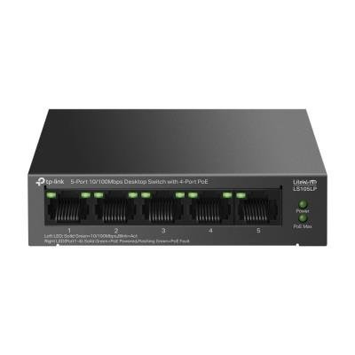 TP-Link LS105LP Switch 1x LAN, 4x LAN with PoE, 41W