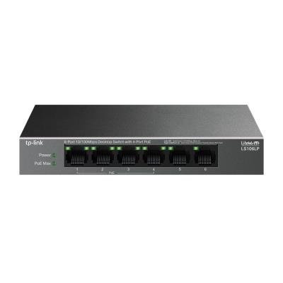 TP-Link LS106LP Switch 2x LAN, 4x LAN with PoE, 41W