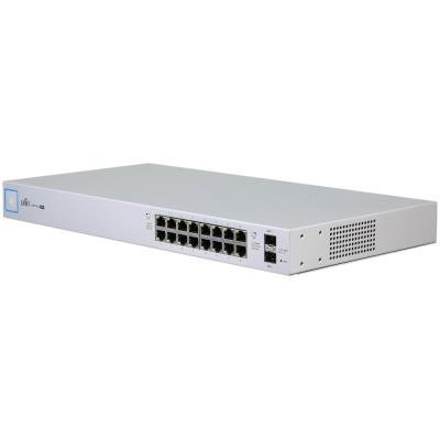 Ubiquiti UniFi Switch 16port 150W - 16x GbE, 2x SFP, 24x PoE 24V/ PoE+ (PoE budget 122W)
