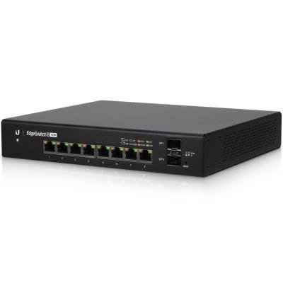 Ubiquiti Edge Switch 8 PoE - 8x GbE, 2x SFP, 8x PoE 24V/PoE+ (PoE budget 130W)