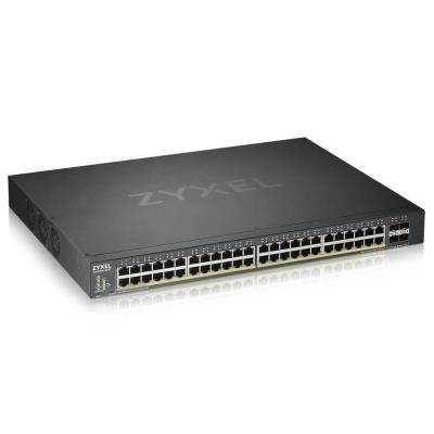 Zyxel XGS1930-52HP  52-port Smart Managed PoE Switch, 48x gigabit PoE RJ45, 4x 10G SFP+, 375W PoE