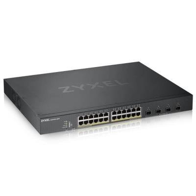 Zyxel XGS1930-28HP 28-port Smart Managed PoE Switch, 24x gigabit PoE, 4x 10G SFP+, hybrid mode, 375W PoE
