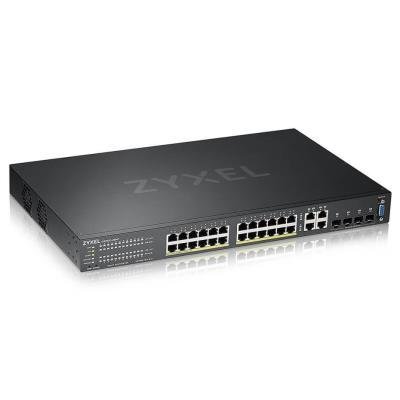 ZyXEL GS2220-28HP 24-port GbE L2 PoE switch, GbE Uplink, NCC Pro pack licence na 1 rok