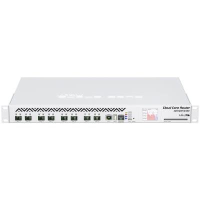 MikroTik Cloud Core Router CCR1072, 8x SFP+, 1x Gbit LAN, 16 GB RAM, 2x USB, dotykové LCD, Dual PSU, L6