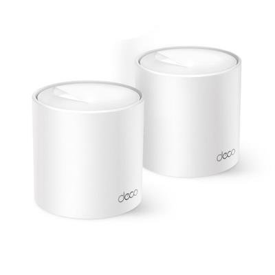 TP-Link Deco X10(2-pack) AX1500 Whole Home Mesh Wi-Fi 6 System, 300 Mbps 2.4GHz + 1201 Mbps 5GHz, 2x GLAN