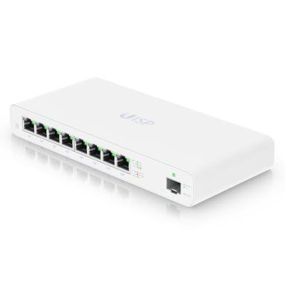 Ubiquiti UISP Router - 8x GbE, 1x SFP, fanless, 8x PoE Out 27V (PoE budget 110W)