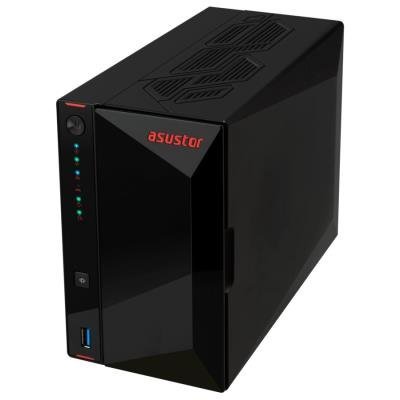 Asustor Nimbustor 2 Gen2 AS5402T 2 Bay NAS, Quad-Core 2.0GHz CPU, Dual 2.5GbE Ports, 4GB DDR4, 4x M.2 SSD Slots