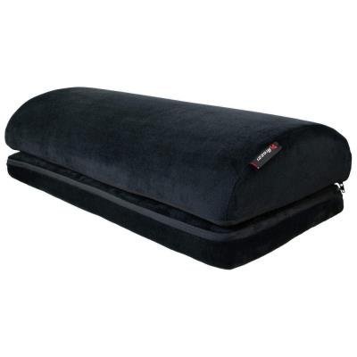 AROZZI Foot Rest Soft Fabric Velvet Black