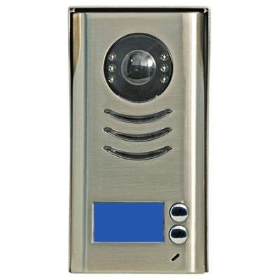 ROZBALENÉ - Dveřní stanice pro D2, 2x zvonek, CCD 1/3", pozink skříň, 2-drát, IP 44, povrch. montáž - výprodej