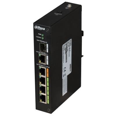 Dahua ePoE switch 4x ePoE 100Mb + 1x 1Gb + 1x SFP, PoE do 96W, 802.3af/at/Hi-PoE/ePoE