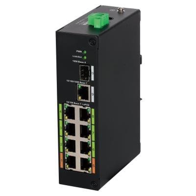 Dahua ePoE switch 8x ePoE 100Mb + 1x 1Gb + 1x SFP, PoE do 120W, 802.3af/at/Hi-PoE/ePoE