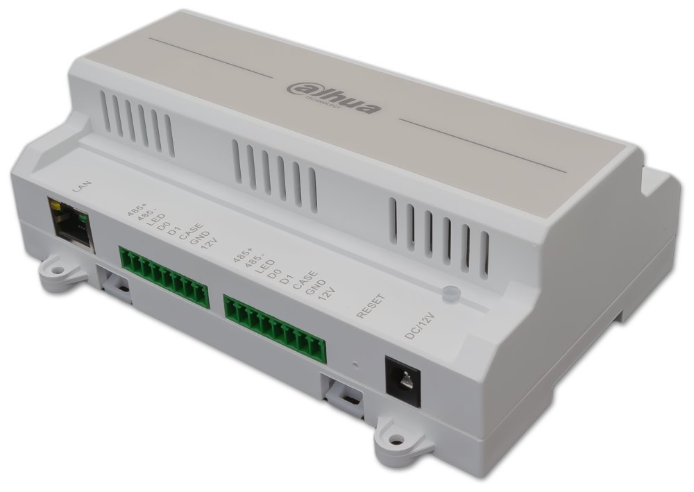 Dahua Kontroler pro 2 dveře / 2 čtečky RS-485/Wiegand, RFID/PIN/otisk prstu, LAN