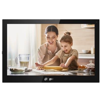 Dahua Bytový monitor IP/ touch 10" 1024x600/ Ethernet+WiFi/ PoE 802.3af/ paměť/ CZ menu/ Android/ černý