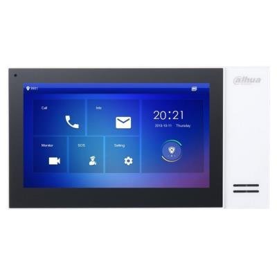 Dahua Bytový monitor IP/ touch 7" 1024x600/ Ethernet/ PoE 802.3af/ paměť/ CZ menu/ bílý