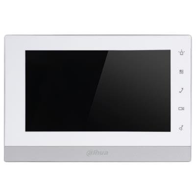 DAHUA Bytový monitor IP 2-drát/ touch 7" 800x480/ paměť/ CZ menu/ bílý