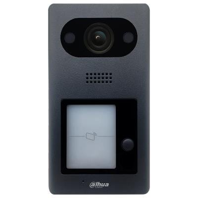 DAHUA Dveřní stanice IP/ 1x zvonek/ 2Mpix 134st/ RFID 13,56MHz/ PoE 802.3af/ IP65/ IK08/ hliník/ povrchová montáž