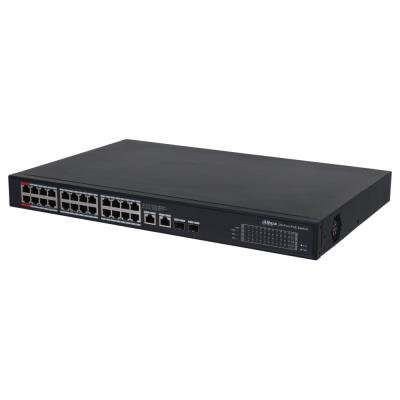 Dahua PoE switch 26x 1Gb + 2x SFP, PoE 802.3af/at/bt/Hi-PoE 360W