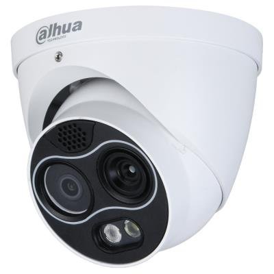 Dahua termální duální IPC 256x192 f=7mm (24st)/ vizuál 4Mpix 8mm (33st)/ IR30m/ turret/ detekce ohně