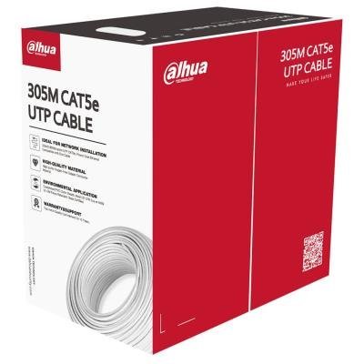 Dahua kabel UTP, Cat5e, drát, 4pár, PVC, Dca (balení 305m)