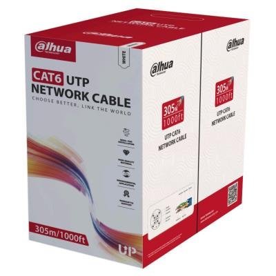 Dahua kabel UTP, Cat6, drát, 4pár, PVC, Dca (balení 305m)