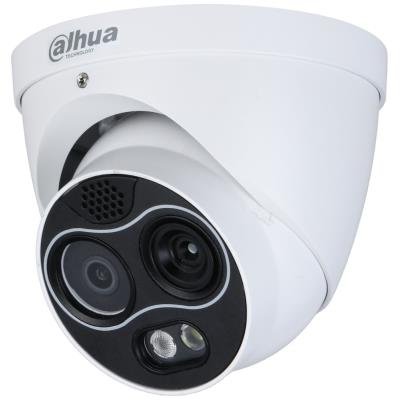 Dahua termální duální IPC 256x192 f=7mm (24st)/ vizuál 4Mpix 8mm (33st)/ IR30m/ turret/ detekce ohně