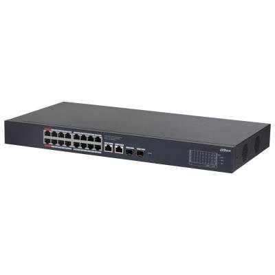 Dahua PoE switch 18x 1Gb + 2x SFP, PoE 802.3af/at/bt/Hi-PoE 135W, cloud správa