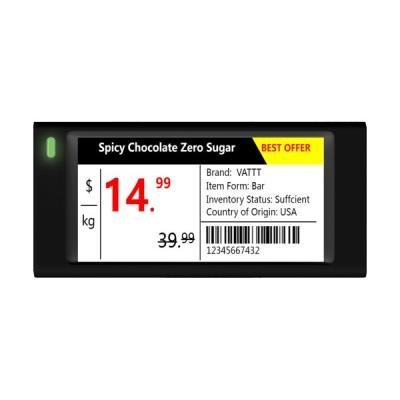 Dahua ESL-E4029A-BN elektronický štítek/ 2,9" 296x128/ 90 x 41 x 12,1mm/ 4 barvy/ NFC/ černý