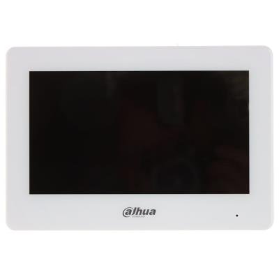 Dahua Bytový monitor IP/ touch 7" 1024x600/ Ethernet+WiFi/ PoE 802.3af/ paměť/ CZ menu/ bílý