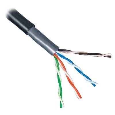 PLANET kabel UTP, drát, 4pár, Cat 5e, PE+PVC venkovní dvouplášť, Planet Elite, Dca,metráž z 1km špulky