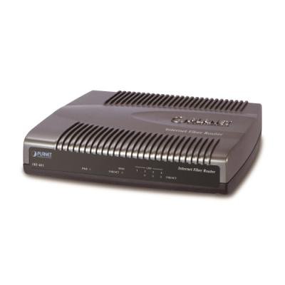 Planet FRT-401, FTTH Ethernet router 1x 100Base-FX SC multimode WAN, 4x LAN, Firewall+filtr, SNMP, IGMP