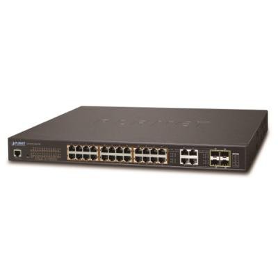 GS-4210-24UP4C Ultra PoE switch L2/L4, 28(24 PoE)x 1000Base-T, 4x SFP, Web/SNMPv3, 802.3at-600W
