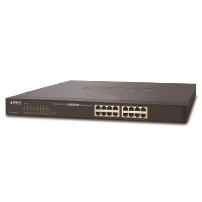 Planet FNSW-1600Pv3 PoE switch 16x 10/100Base-TX, 802.3at, výkon až 125W