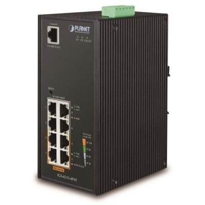 IGS-4215-4P4T Gigabit PoE switch 4x TP+4x POE, 802.3af 140W, IP30, -40 až 75°C, SNMP,IGMPv3