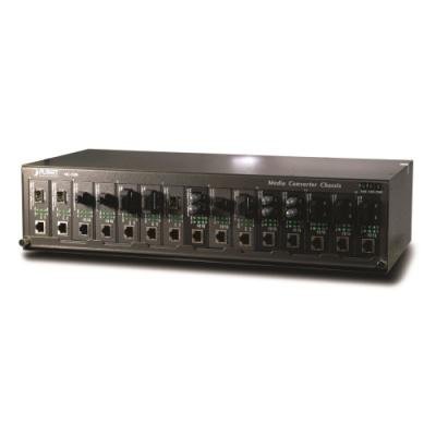 MC-1500, šasi 15 slotů pro media konverotry, 19"/2,5U, interní napájení 70W