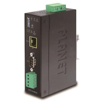 PLANET průmyslový konvertor RS-232/422/485 na IP,1x COM, 1x terminal, 1x 100Base-FX(SFP), ESD+EFT 6kV