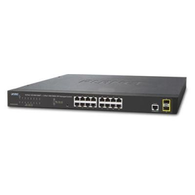 ROZBALENÉ - GS-4210-16T2S switch L2/L4, 16x 1000Base-T, 2x SFP, Web/SNMPv3, VLAN, QoS, IPv6, fanless - výprodej