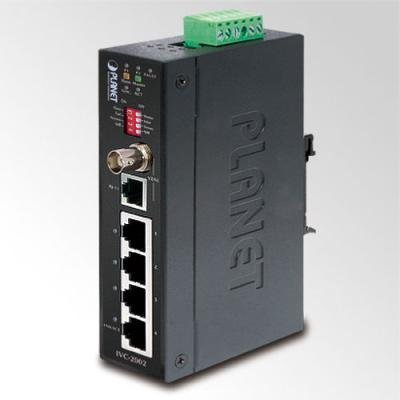 ROZBALENÉ - IVC-2002, 4x 10/100, 2x VDSL2: BNC / RJ-11, DIN, IP30, -40~75 st.C - výprodej