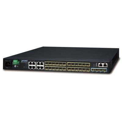 Planet SGS-6341-16S8C4XR L3 switch, 8x 1000Base-T, 24x 1Gb SFP, 4x 10Gb SFP+, HW/IP stack, VSF/Clust. switch, 2x power-i