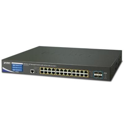 Planet WS-2864PVR, WLAN kontrolér pro 64x AP, 4x 10Gb SFP+, 24x 1Gbps, PoE 802.3at 400W, L3 Web/SNMP, VLAN, ACL, IGMP