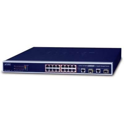 FGSW-1816HPS PoE switch 16x 100-TX, 2x 1000-T/SFP, Web/SNMP, STP/RSTP, ext 10Mb/s - Doprodej