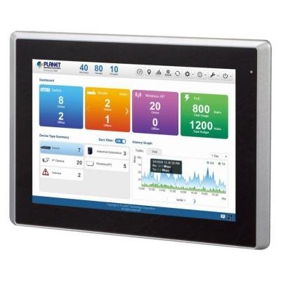 PLANET kontrolér pro 1024 zařízení (AP, router, switch, atd)/ 2x LAN/ Web, SNMP/ 12,1" LCD/ IP66