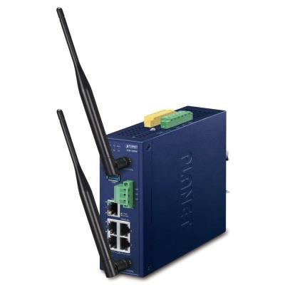 PLANET IVR-300W průmyslový router, firewall, VPN, DoS, 2x WAN, 3x LAN, SD-WAN, Wi-Fi, fanless, IP30, -40až+75°C, 9-54VDC