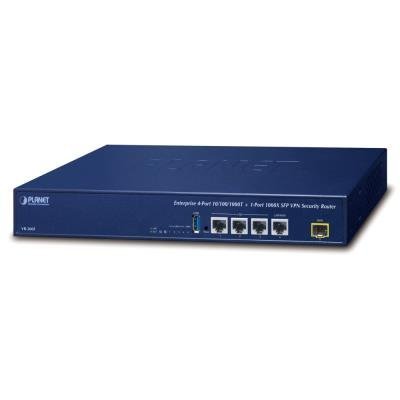 PLANET VR-300F Enterprise router/firewall VPN/VLAN/QoS/HA/AP kontroler, 2x WAN (SD-WAN), 3x LAN, 1x SFP