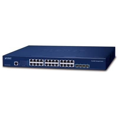 Planet SGS-6310-24T4X L3 switch, 24x1Gb, 4x10Gb SFP+, HW/IP stack, VSF/Cluster switch