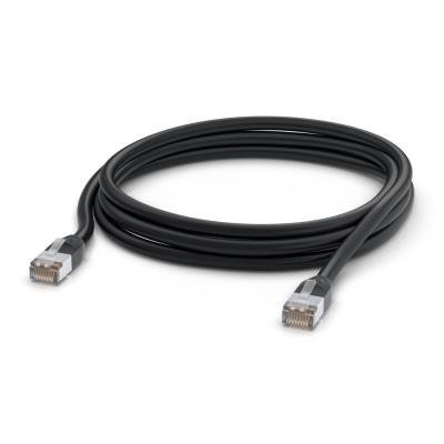Ubiquiti UISP patch cable outdoor - venkovní STP, Cat5e, černý, délka 3 m