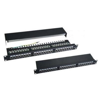 XtendLan Patch panel 19", 24 portů, stíněný, C5E,vyvazovák,dual, 2xAu