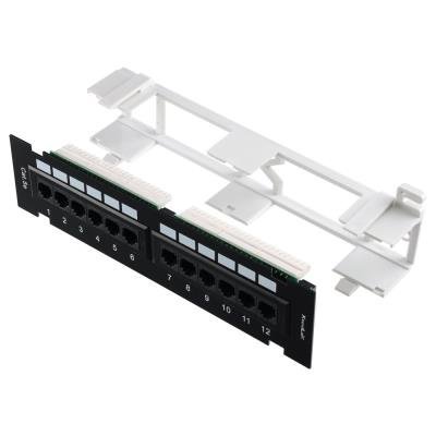 XtendLan Patch panel na zeď, 12 portů, Cat5e